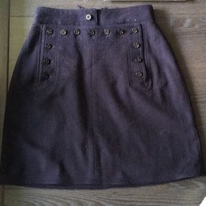 VINTAGE BANANA REPUBLIC - nautical button skirt.